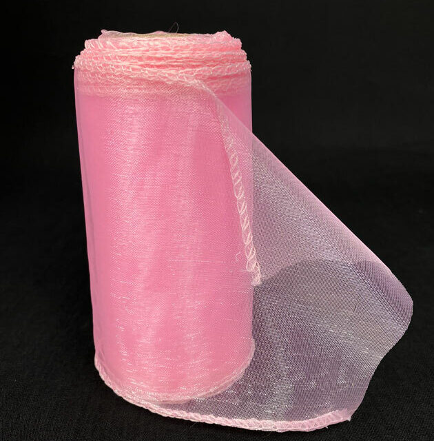 Vaaleanpunainen organza 12cm/9m