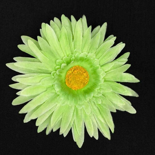 Vaalean vihreä gerbera tekokukkapää