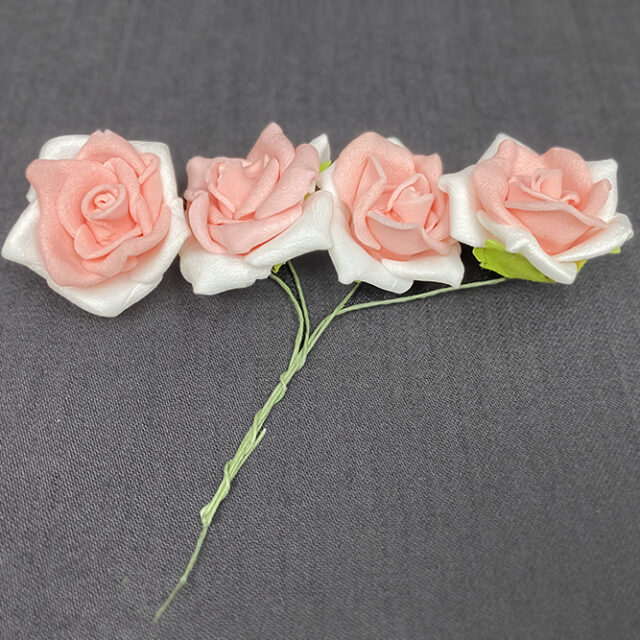 Softisruusu 4kpl, rosa/kerma