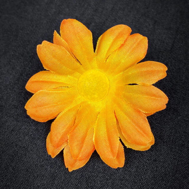 Päivänkakkara tekokukkapää, oranssi