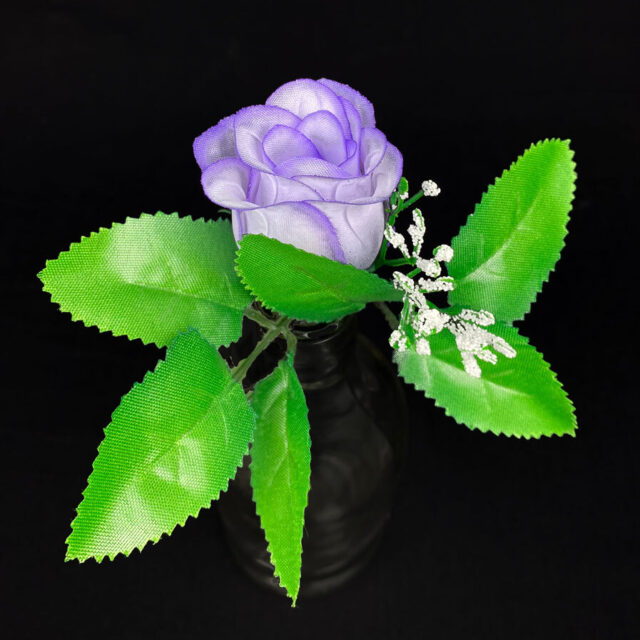 Ruusu nupussa tekokukkapää, violetti