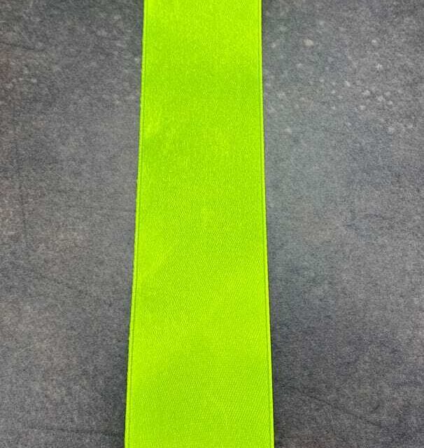 Satiininauha 3,8cm apple green 10m