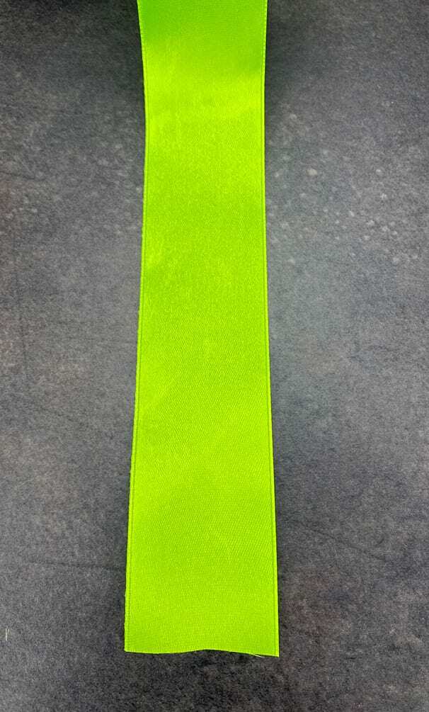Satiininauha 3,8cm apple green 10m