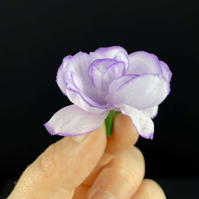 Miniruusu tekokukkapää, violetti