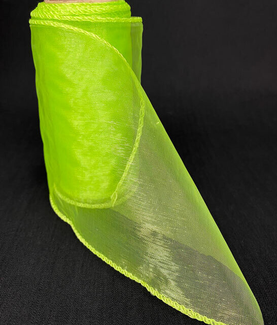 Organza 12cm/50cm, applegreen