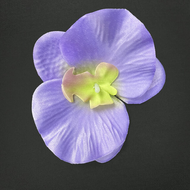 Orkidea kukkapää, vaalea lila keinotekoinen kukka