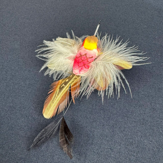 Koristelintu kolibri, keltainen/pinkki