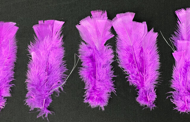 Koristehöyhen nipussa 5kpl, violetti
