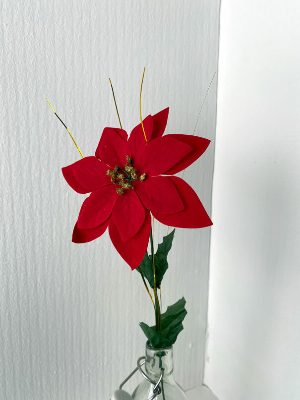 Joulutähti tekokukka - Image 3