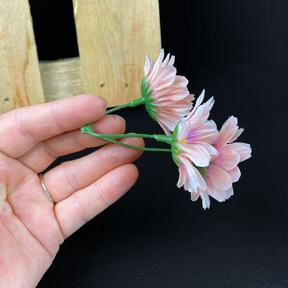 Kamomilla tekokukkapää, vanha rosa - Image 2