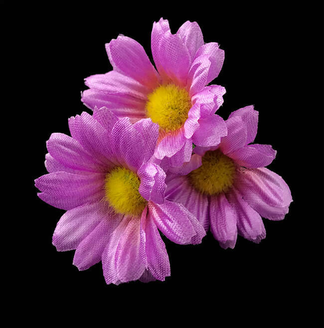 Kamomilla tekokukkapää, violetti