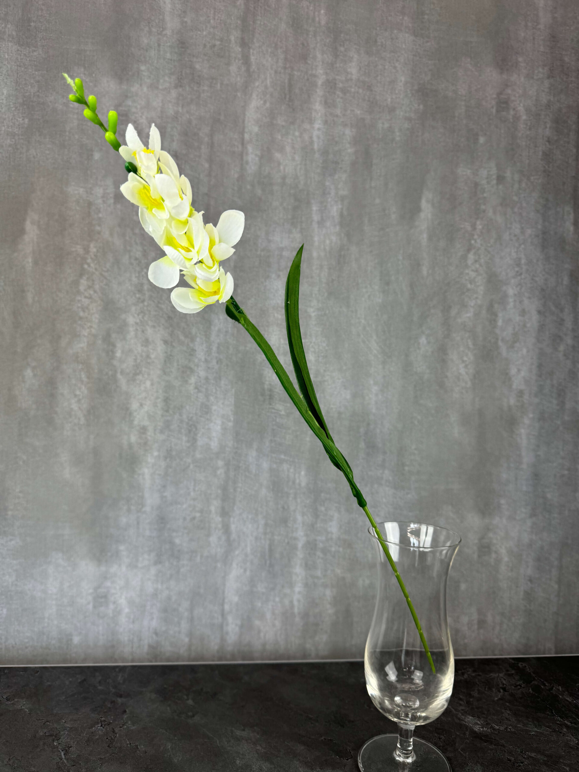 Freesia tekokukka, valkoinen/vihreä - Image 2