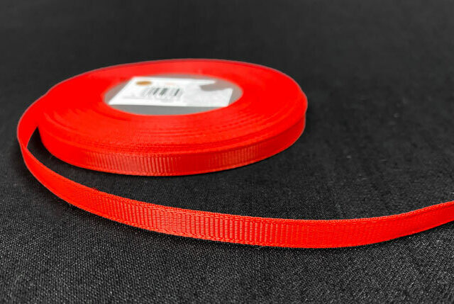 Grosgrain nauha 0,65cm/2,5m, punainen