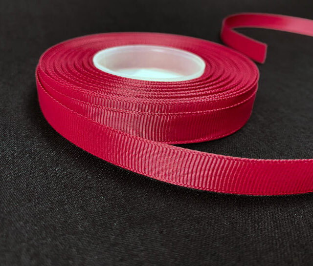Grosgrain nauha 1,2cm/5m, viininpunainen
