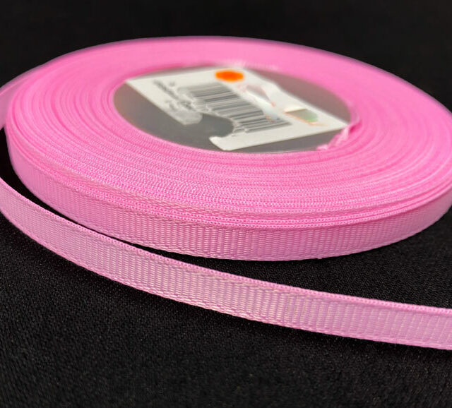 Grosgrain nauha 0,65cm/5m, vaaleanpunainen
