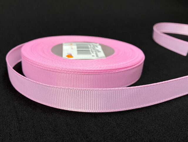 Grosgrain nauha 1,2cm/4m, vaaleanpunainen