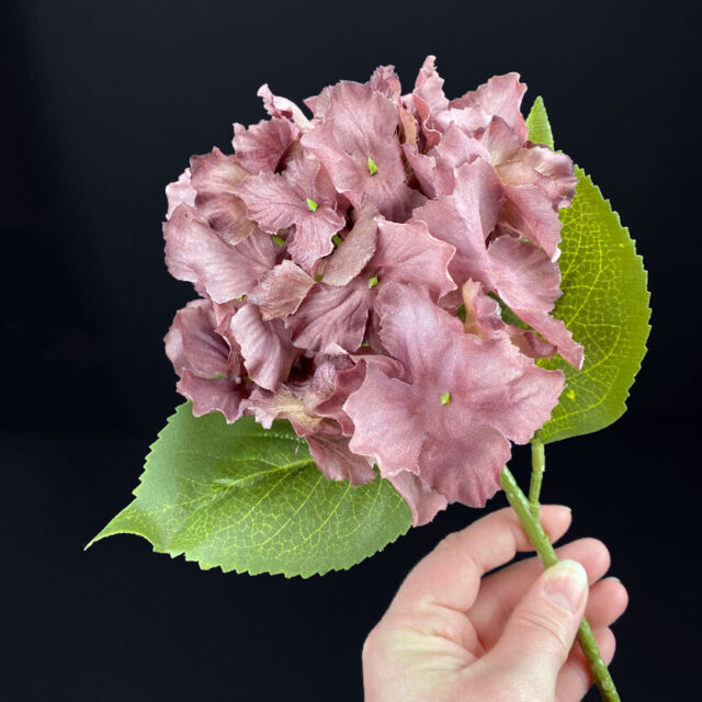 Hortensia tekokukka ruskea(viininpunainen)