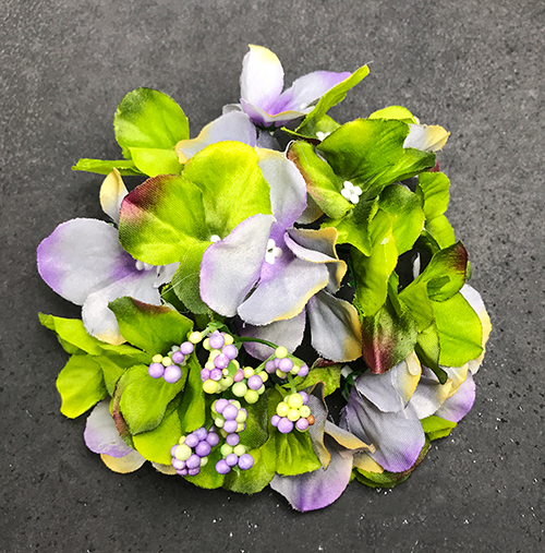 Hortensia tekokukkapää, vihreä/siniharmaa
