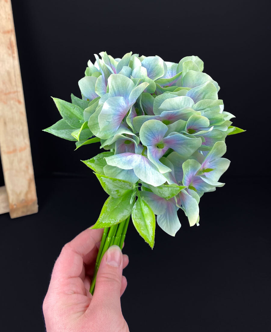 Hortensia tekokukkaoksa, vihreä/violetti - Image 2