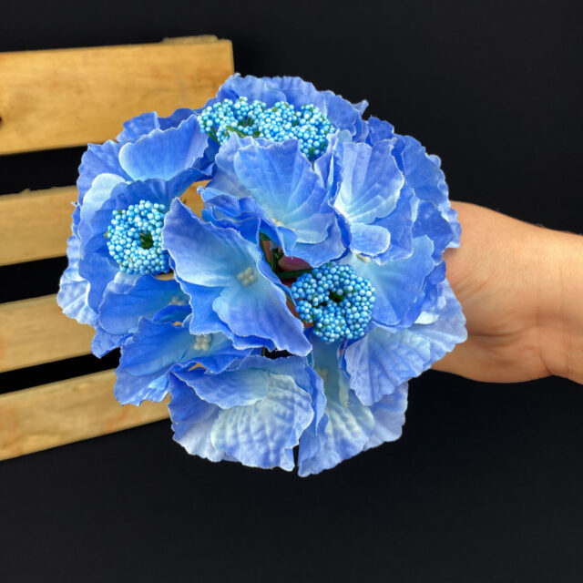 Hortensia tekokukkapää, sininen