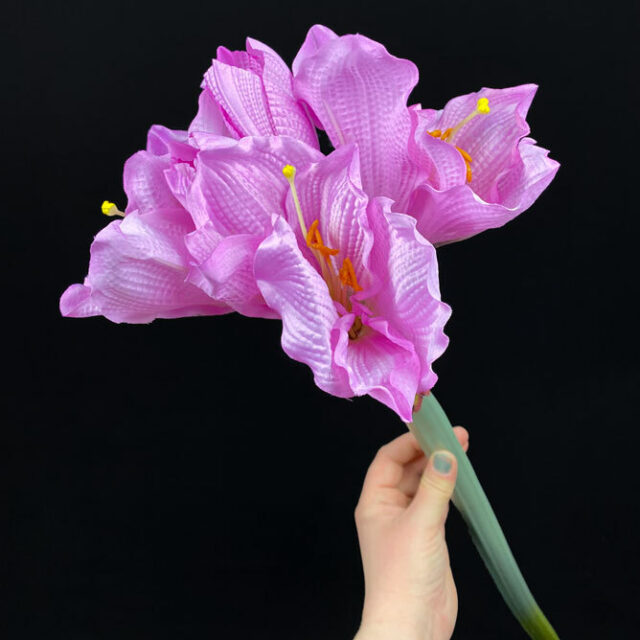 Amaryllis tekokukka 90cm vaalea violetti