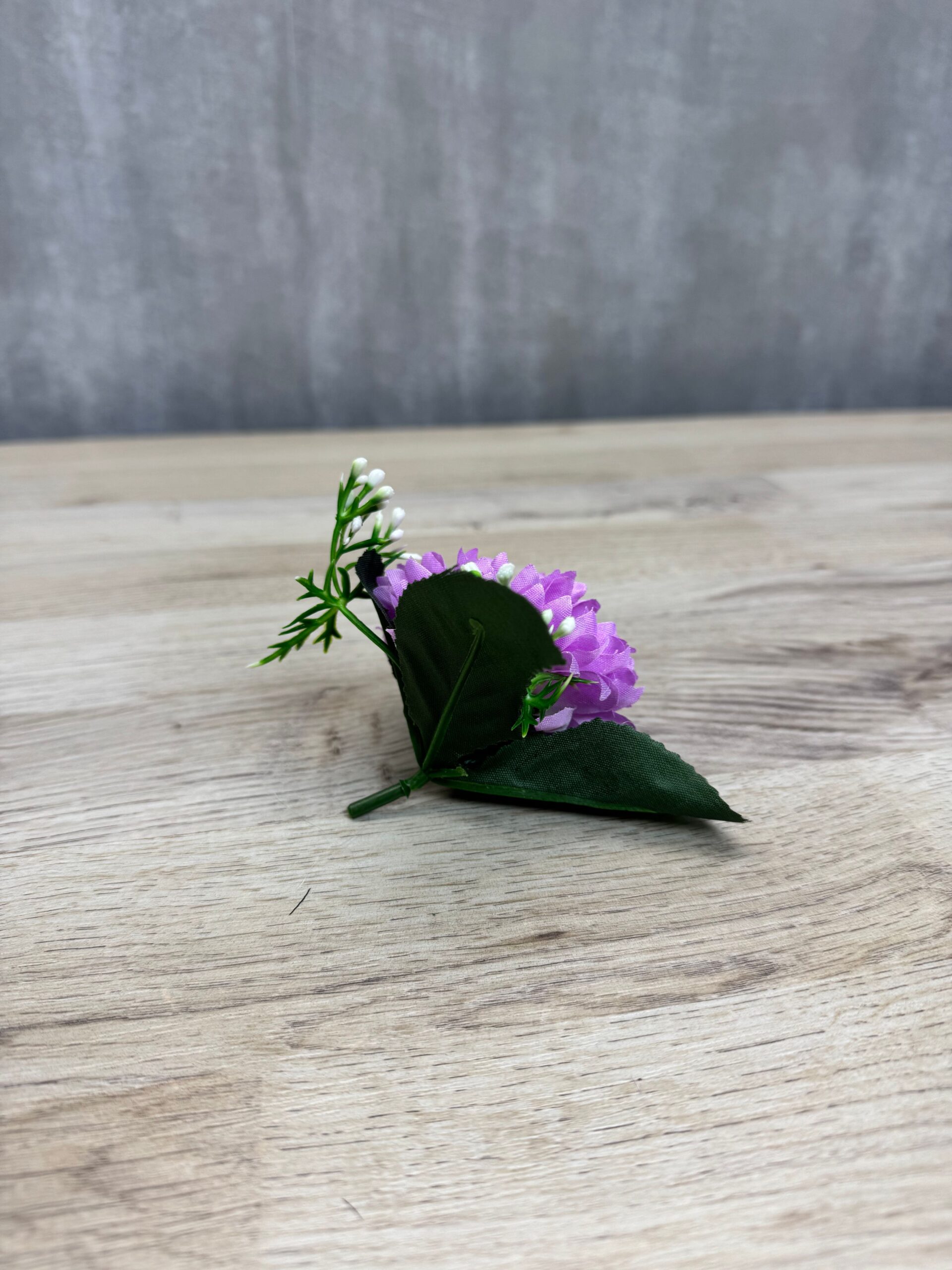 Asteri tekokukkapää lehdillä, vaaleanvioletti - Image 4