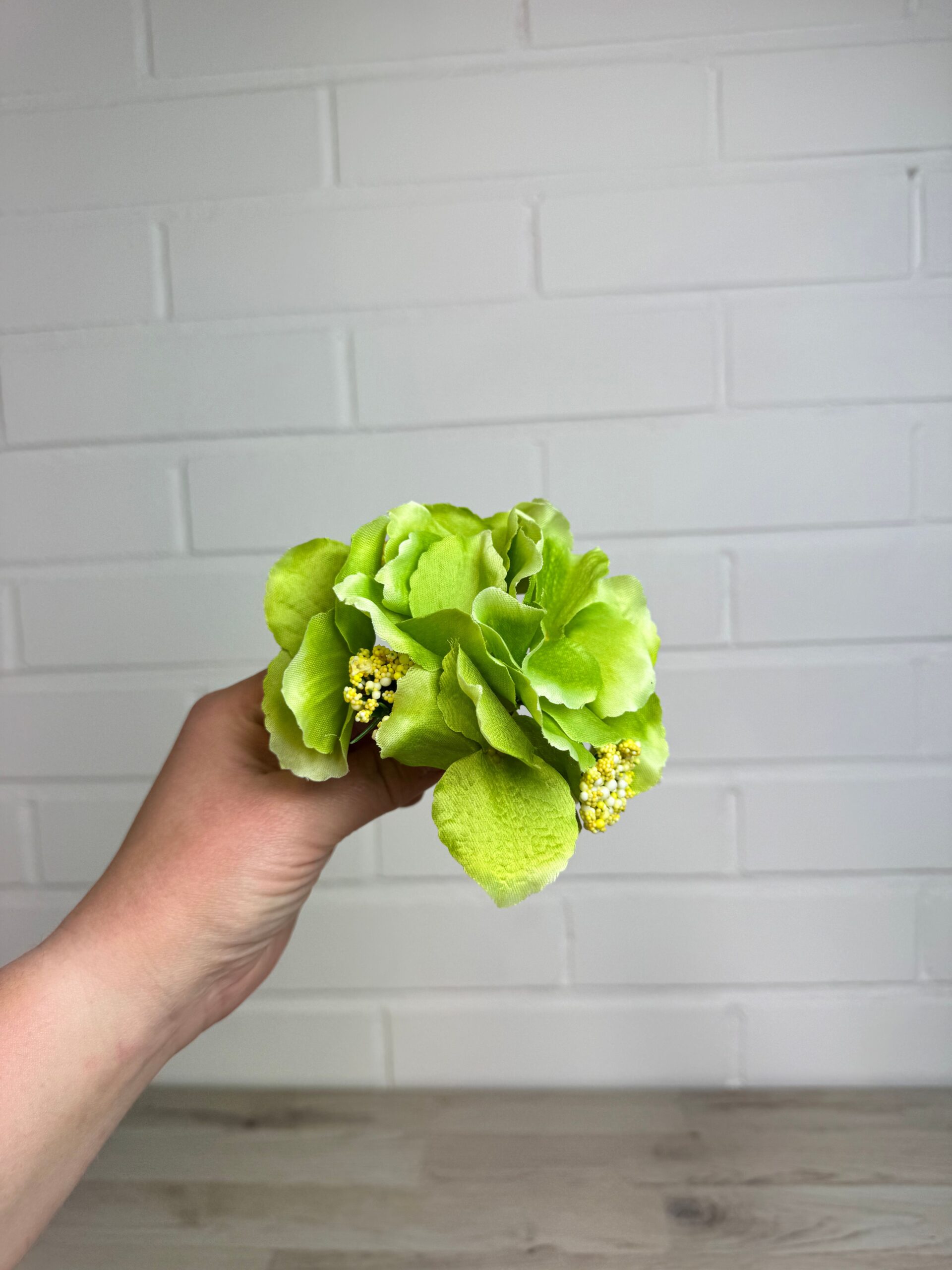Hortensia kestokukkapää, vihreä
