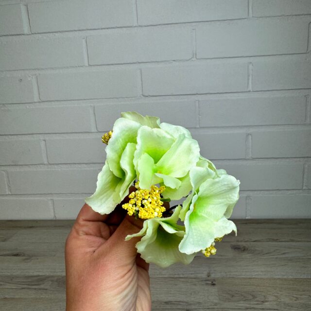 Hortensia kestokukkapää, vaalean vihreä