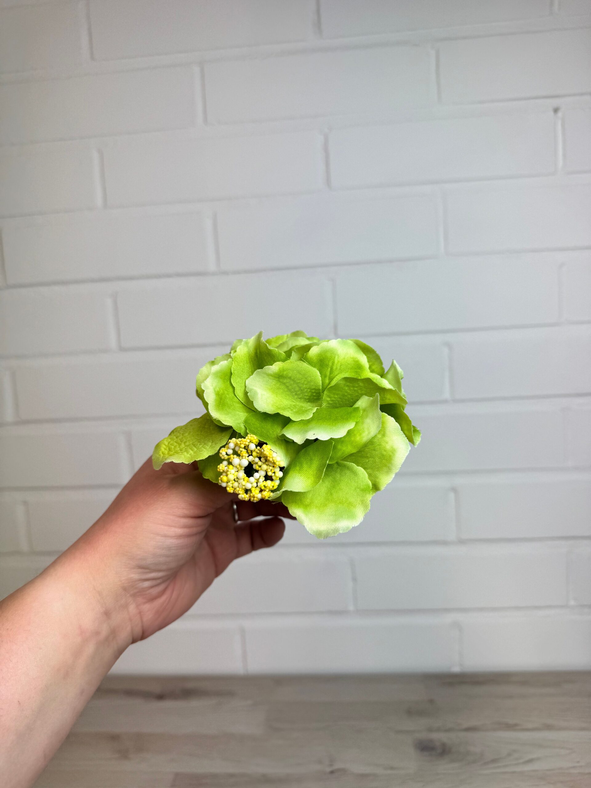 Hortensia kestokukkapää, vihreä - Image 3