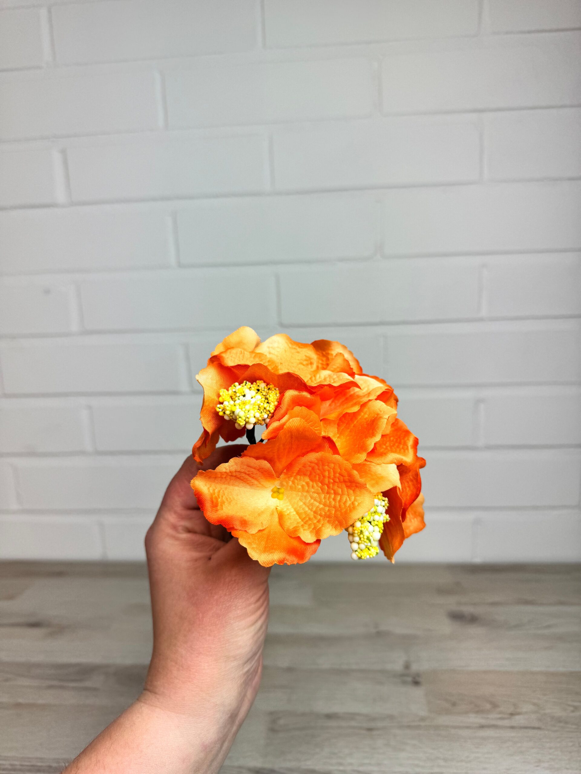 Hortensia kestokukkapää, oranssi