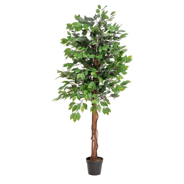 Monirunkoinen vihreä ficus-tekopuu 150 cm