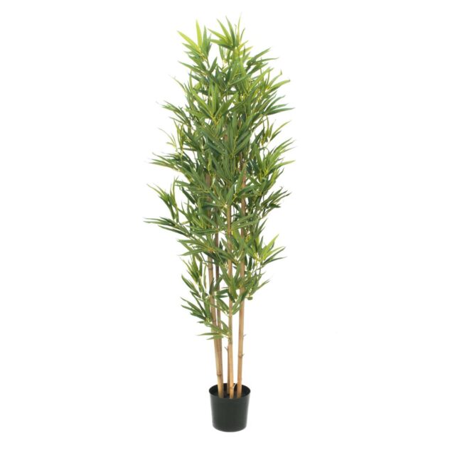 Vihreä bambu-tekopuu taimitarharuukussa, 150 cm