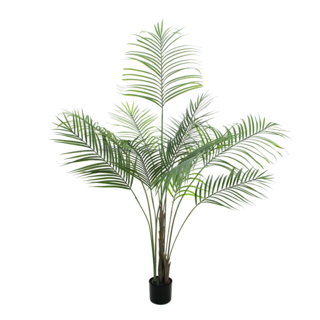 Vihreä Areca-tekopalmu puutarharuukussa, 185 cm