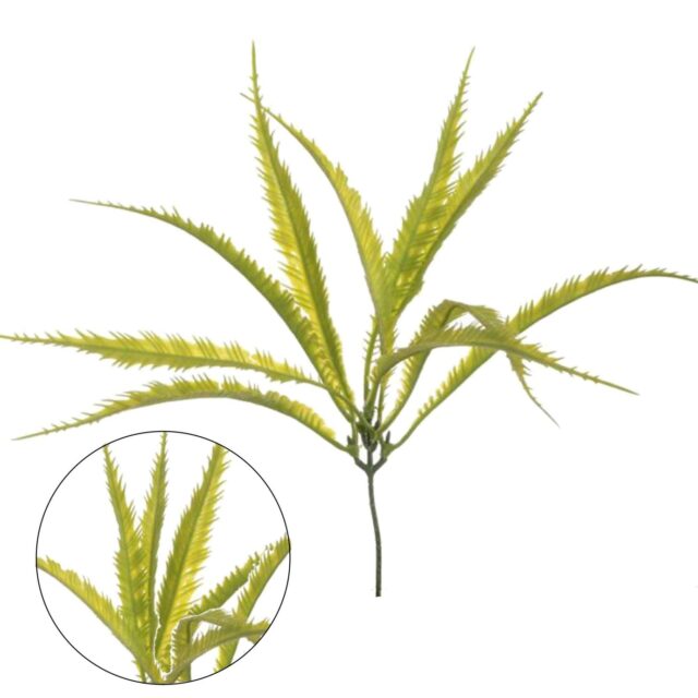 Vaaleanvihreä aloe-tekokasvin oksa 30 cm