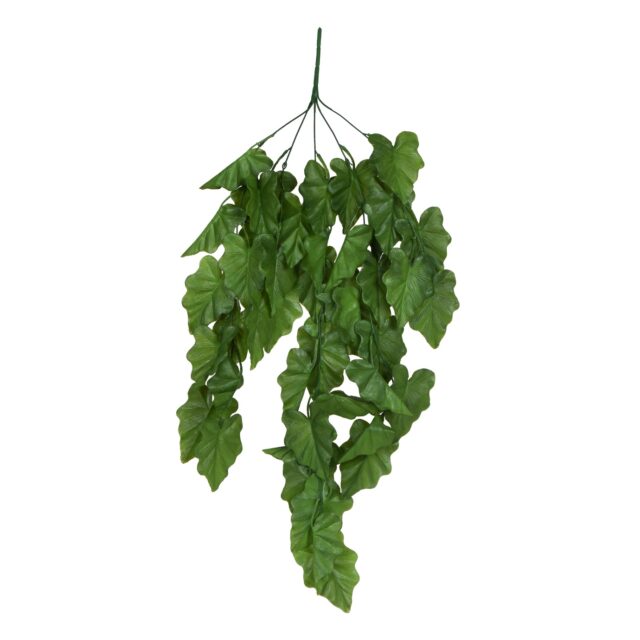 Tummanvihreä violetilla reunalla oleva riippuva tekoalokaasia, 78 cm