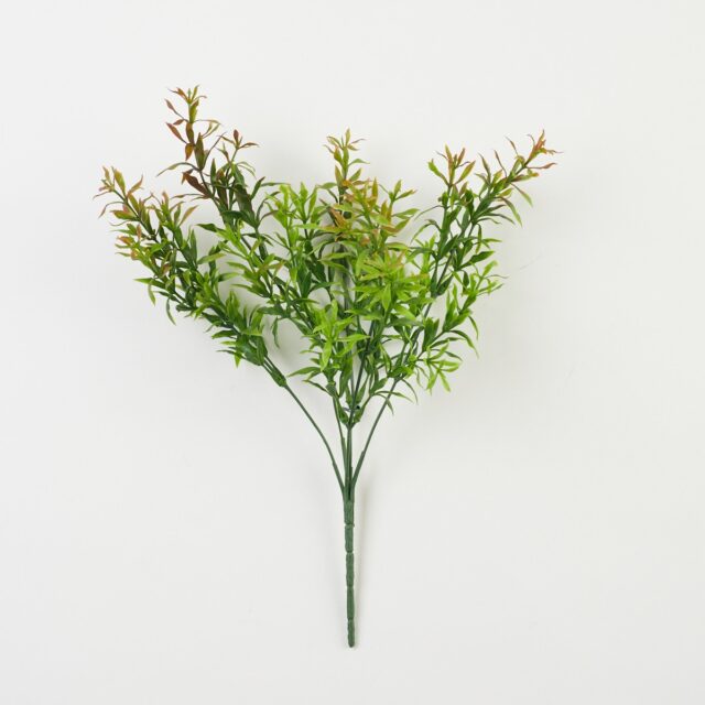 Vihreä-ruskea parsakasvia muistuttava tekokasvi, 35 cm