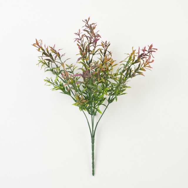 Vihreä-burgundinpunainen tekoparsaoksakimppu, 35 cm