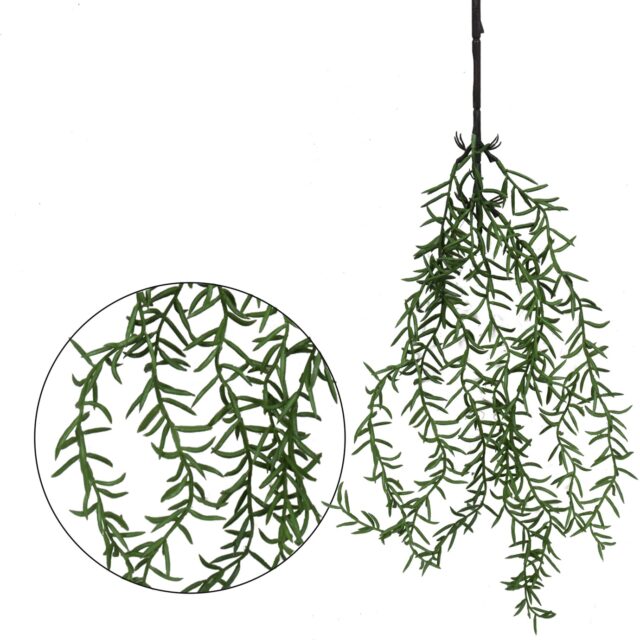 Vihreä riippuva parsan näköinen tekokasvi, 65 cm