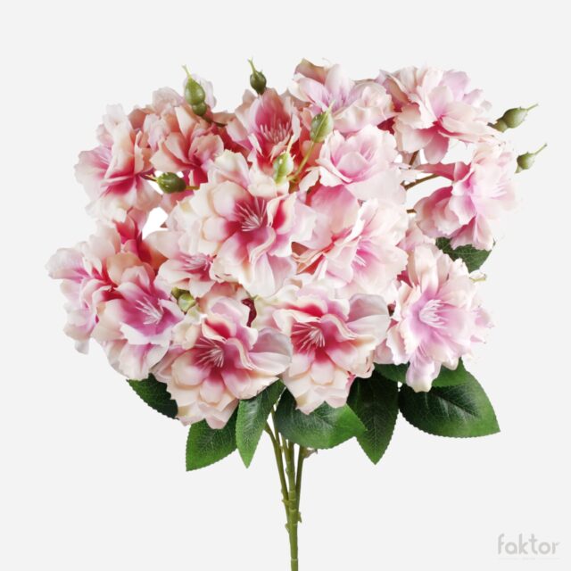 Vaaleanpunainen–violetti atsalea tekokukka, 76 cm