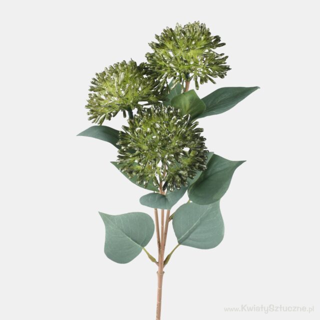 Vihreä allium-tekokukka, 3 kukintoa