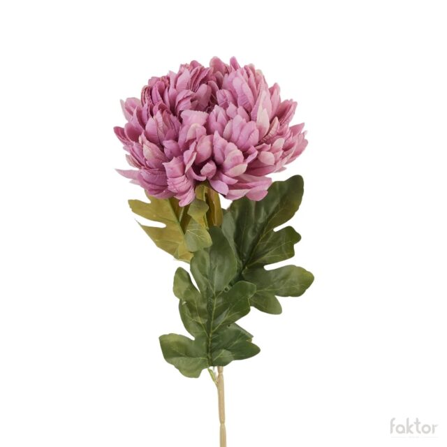 Vaaleanpunainen tekokrysanteemi, 75 cm