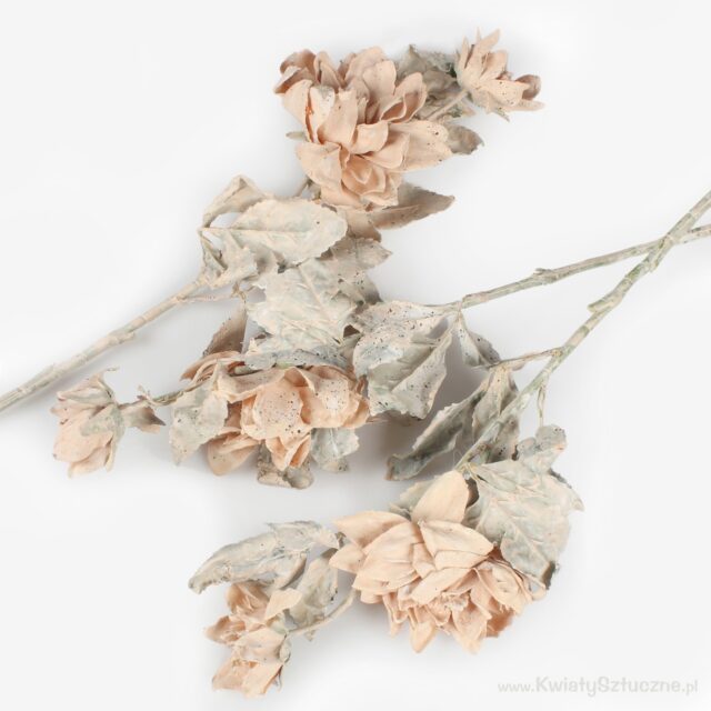 Beige daalia tekokukka varrella, 65 cm