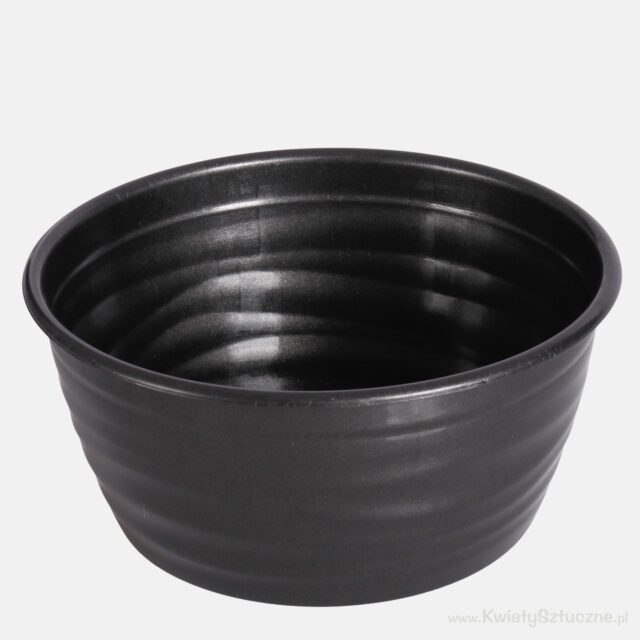 Grafiitinvärinen muovinen kasvikulho, 23 cm