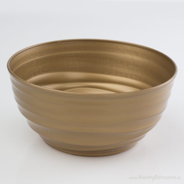 Kullanvärinen SONIA-muovinen kukkamalja, halkaisija 18 cm