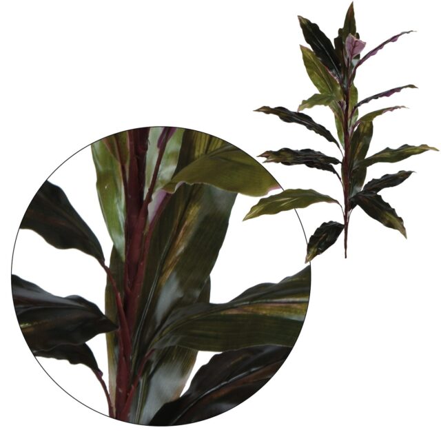Punainen-musta dracaena-tekokasvi 90 cm