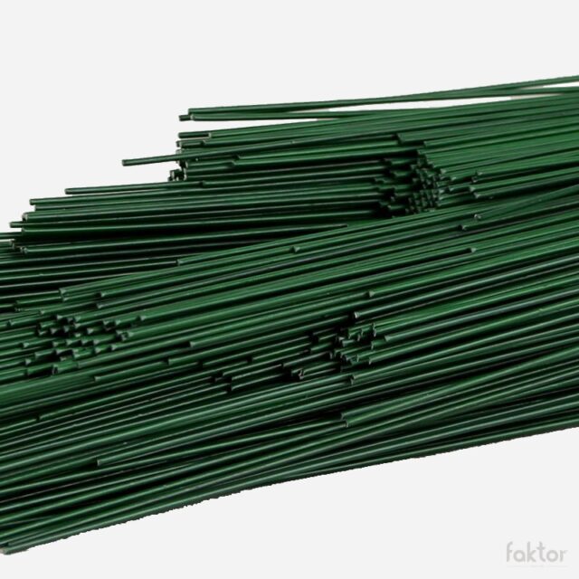 Vihreä katkaistu floristilanka 0,6 mm, 40 cm