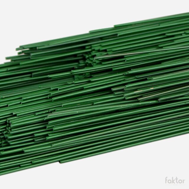 Vihreä katkaistu kukkalanka 0,7 mm, 40 cm