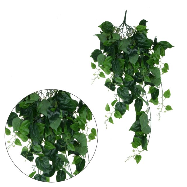 Vihreä epipremnum-tekoköynnös 110 cm
