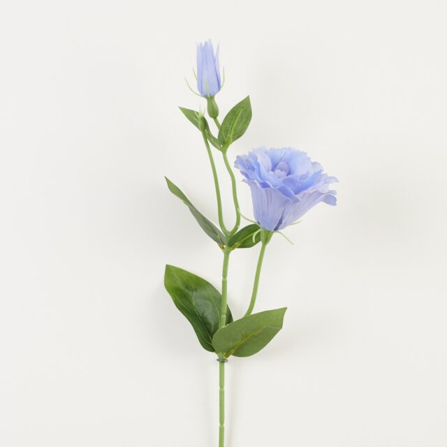 Sininen eustoma-tekokukkaoksa