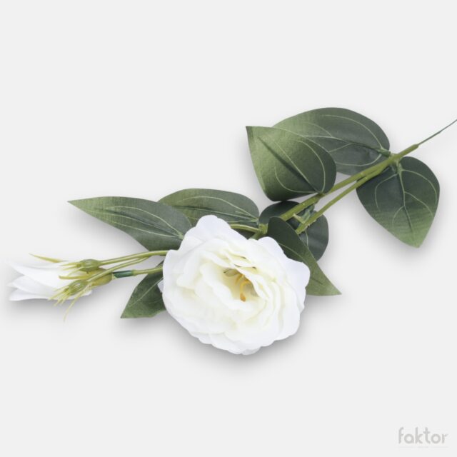 Kermanvärinen lisianthus-tekokukka varrella, 44 cm